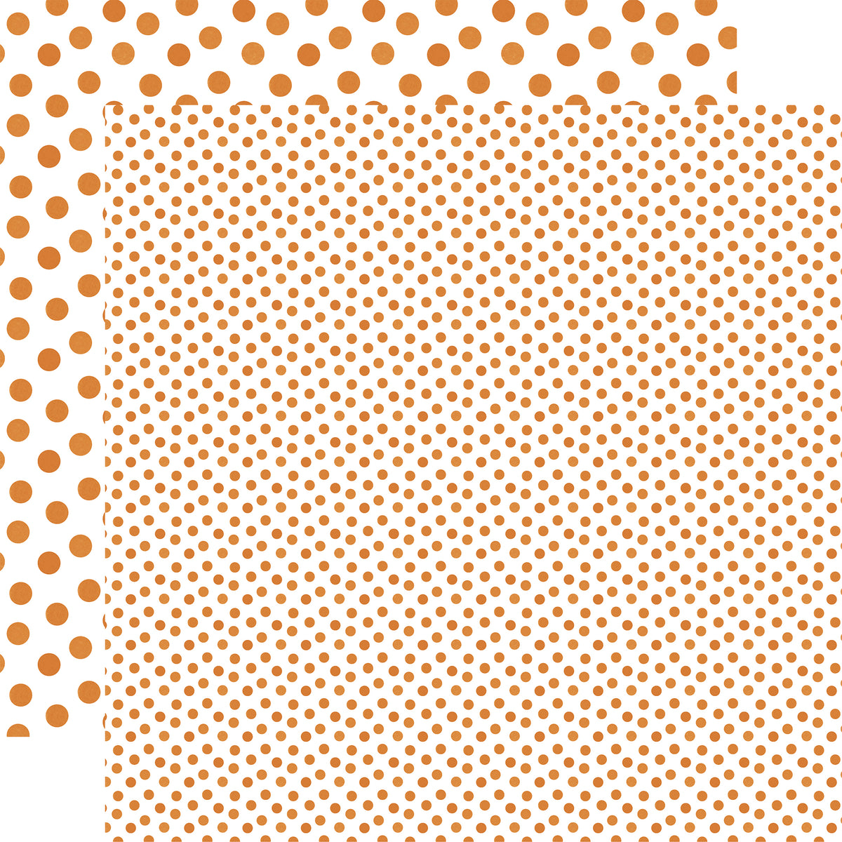 Echo Park - Watercolor Polka Dot Autumn Collection - 12 x 12 Double Sided Paper - Rust Orange