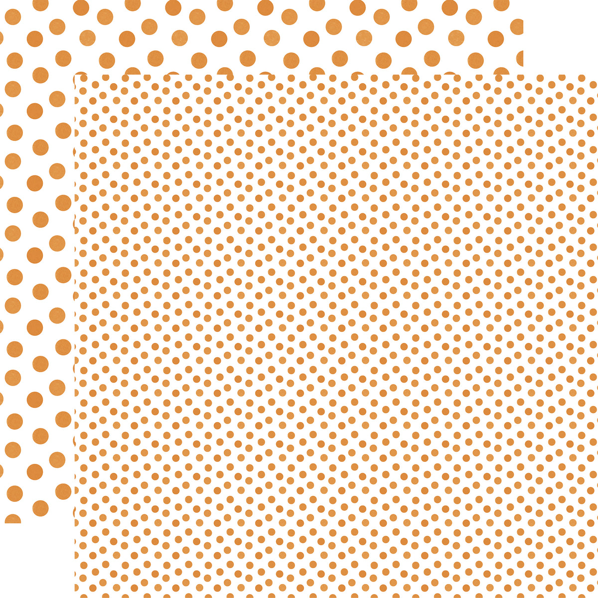 Echo Park - Watercolor Polka Dot Autumn Collection - 12 x 12 Double Sided Paper - Peach