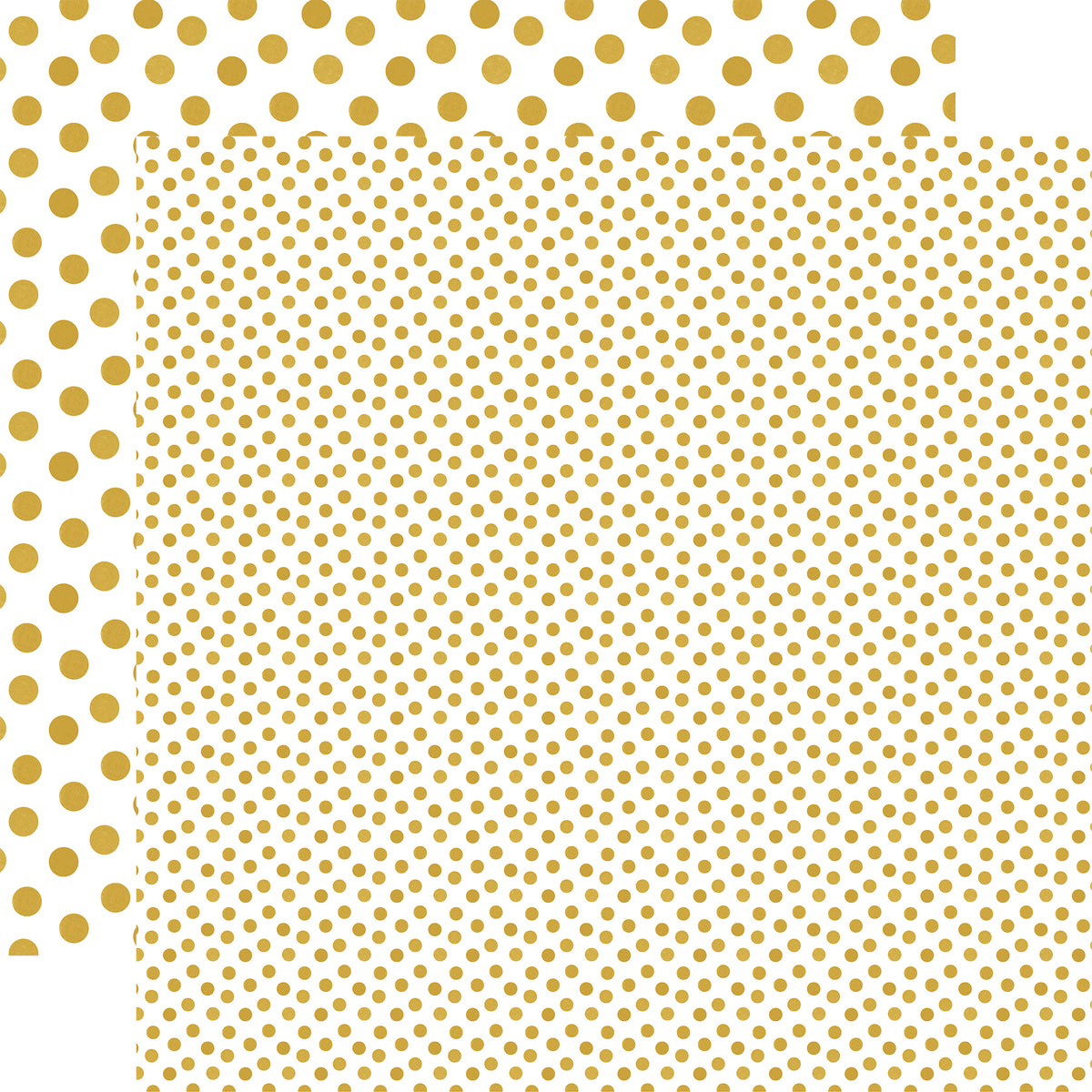 Echo Park - Watercolor Polka Dot Autumn Collection - 12 x 12 Double Sided Paper - Mustard