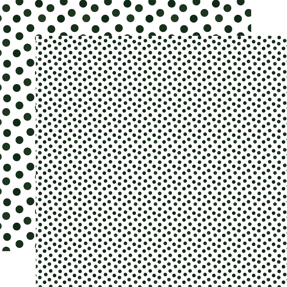 Echo Park - Watercolor Polka Dot Christmas Collection - 12 x 12 Double Sided Paper - Forest