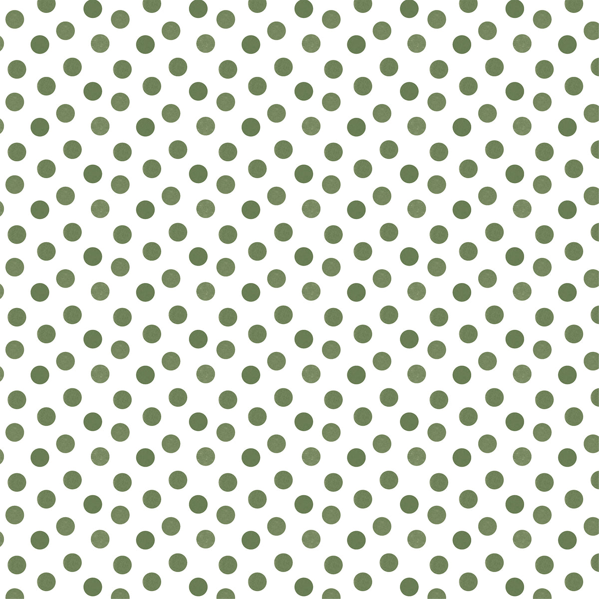 Echo Park - Watercolor Polka Dot Christmas Collection - 12 x 12 Double Sided Paper - Olive