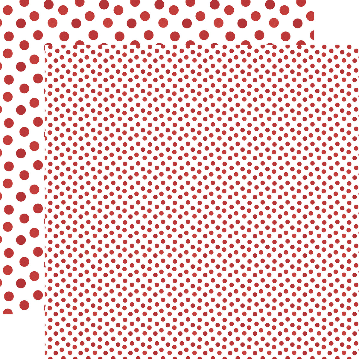 Echo Park - Watercolor Polka Dot Christmas Collection - 12 x 12 Double Sided Paper - Dusty Red