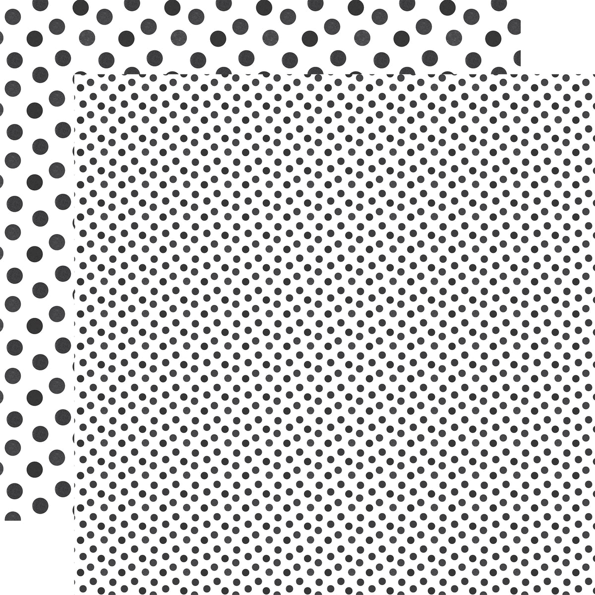 Echo Park - Watercolor Polka Dot Christmas Collection - 12 x 12 Double Sided Paper - Black