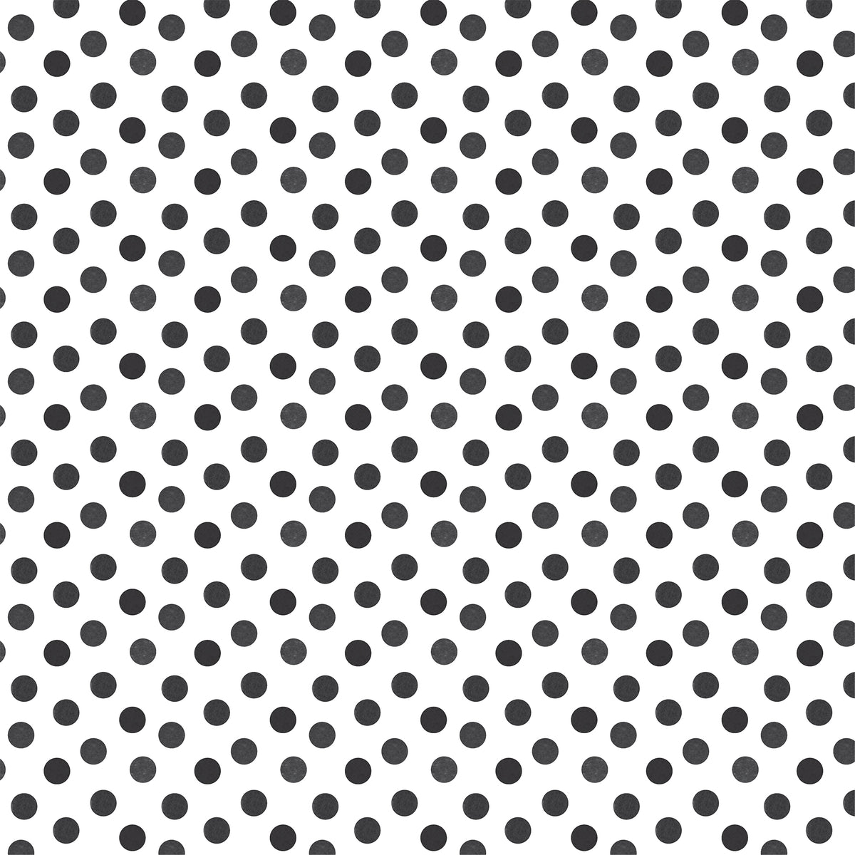 Echo Park - Watercolor Polka Dot Christmas Collection - 12 x 12 Double Sided Paper - Black