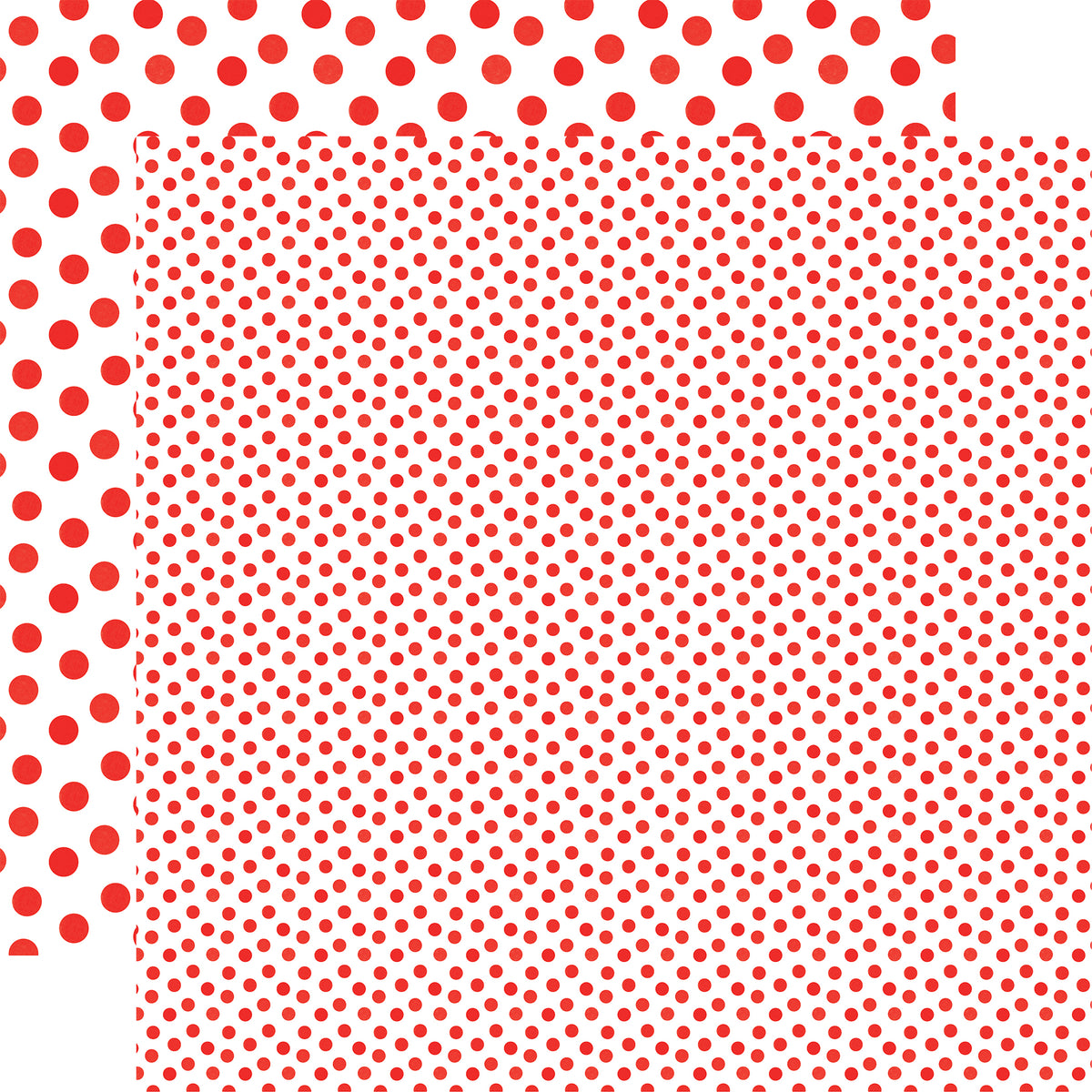 Echo Park - Watercolor Polka Dot Christmas Collection - 12 x 12 Double Sided Paper - Cherry Red