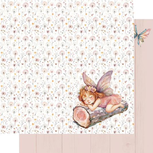 SSC Designs - Woodland Fairies Collection - Butterfly Dreams 12 x 12 Double-Sided Scrapbook Paper