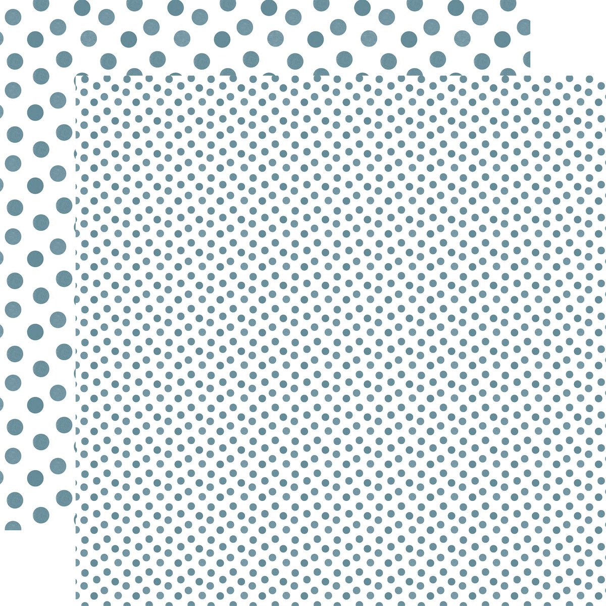Echo Park - Watercolor Polka Dot Winter Collection - 12 x 12 Double Sided Paper - Cornflower