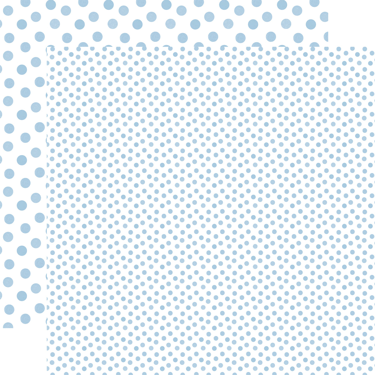 Echo Park - Watercolor Polka Dot Winter Collection - 12 x 12 Double Sided Paper - Powder