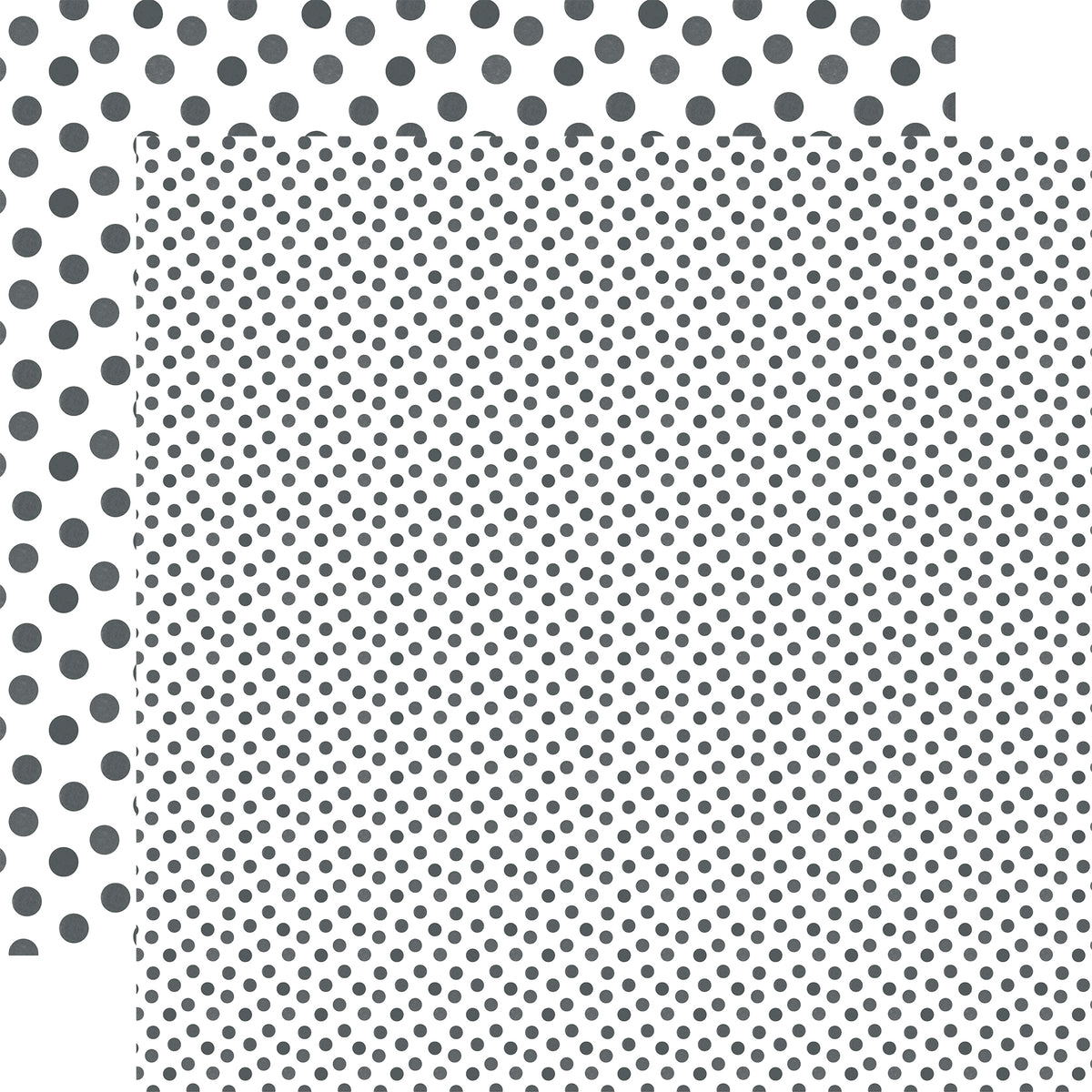 Echo Park - Watercolor Polka Dot Winter Collection - 12 x 12 Double Sided Paper - Slate