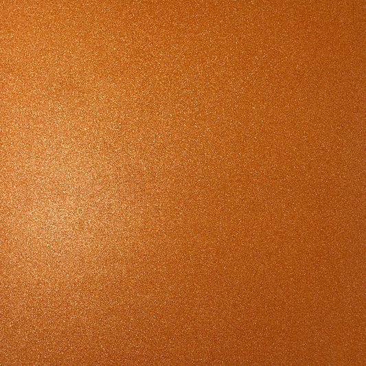 Encore Paper - 12 x 12 WOW No Shed Glitter Paper - Pumpkin Orange