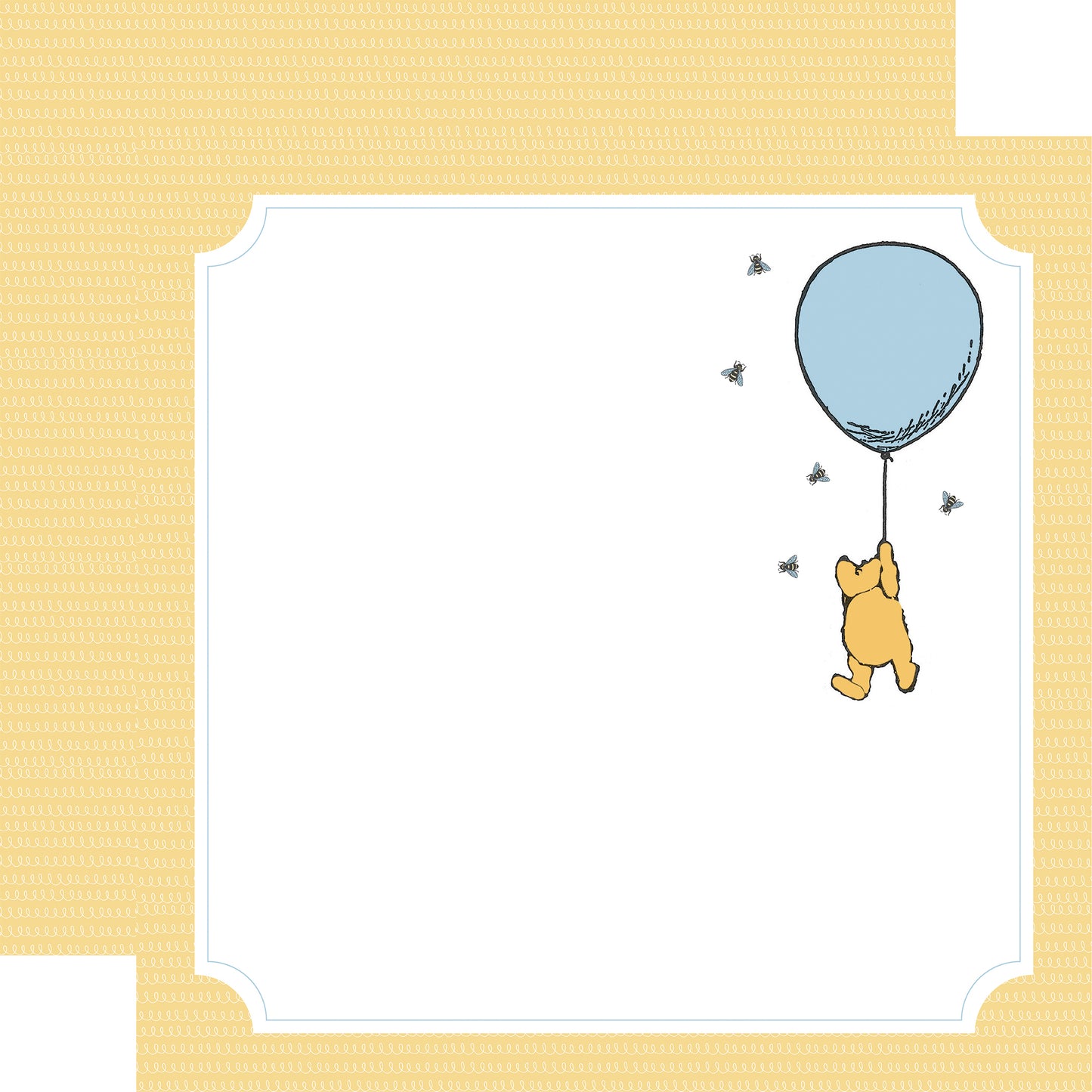 Echo Park - Winnie The Pooh Page Frames Collection - 12 x 12 Double-Sided Paper -Up And Away
