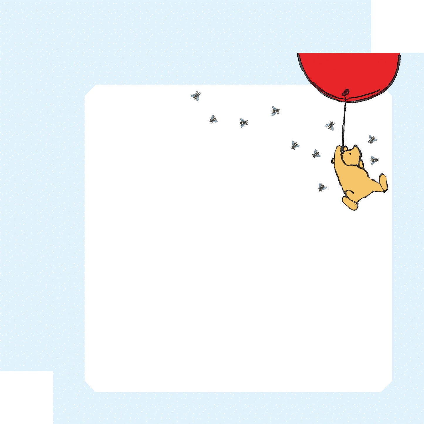 Echo Park - Winnie The Pooh Page Frames Collection - 12 x 12 Double-Sided Paper -Balloon Sky