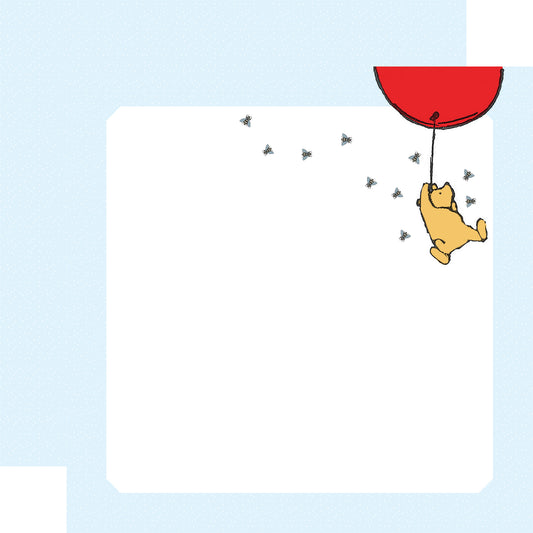 Echo Park - Winnie The Pooh Page Frames Collection - 12 x 12 Double-Sided Paper -Balloon Sky