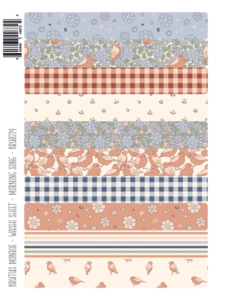 Brutus Monroe - Nested In Friendship Collection - Washi Sheets - Morning Song