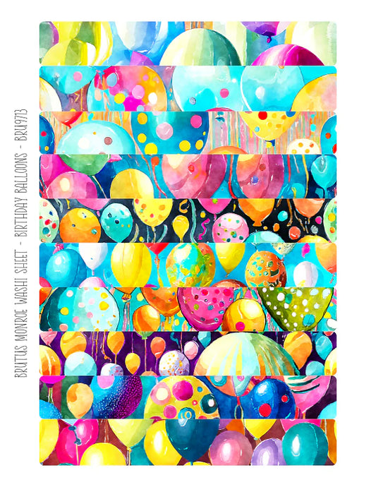 Brutus Monroe - Birthday Balloons | Washi Sheet