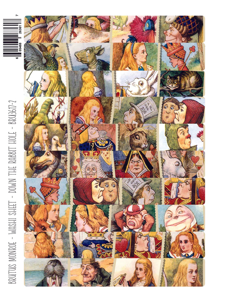 Brutus Monroe - Down The Rabbit Hole | Washi Sheet