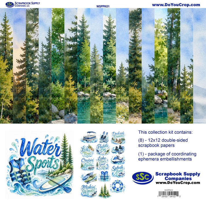 SSC - Water Sports Collection - 12 x 12 Collection Pack With Ephemera