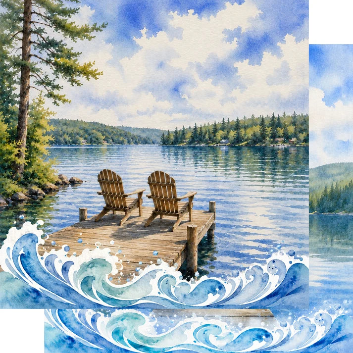 SSC - Water Sports Collection - 12 x 12 Double-Sided Paper - Dockside Memories