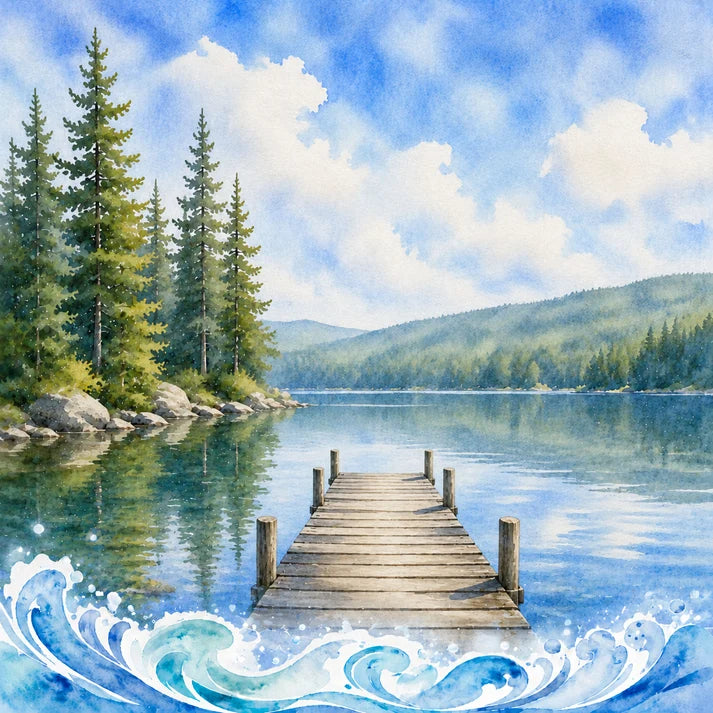 SSC - Water Sports Collection - 12 x 12 Double-Sided Paper - Dockside Memories