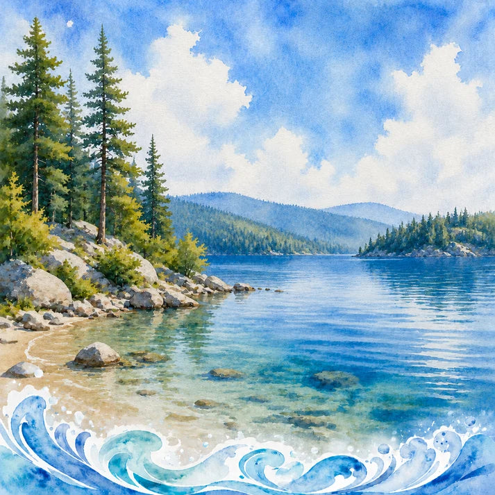 SSC - Water Sports Collection - 12 x 12 Double-Sided Paper - Wakes & Waves