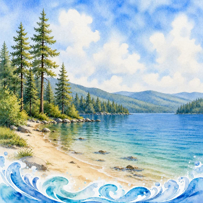 SSC - Water Sports Collection - 12 x 12 Double-Sided Paper - Water Ski Weekend