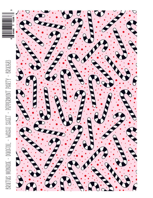 Brutus Monroe - Peppermint Party | DuoFoil Washi Sheet