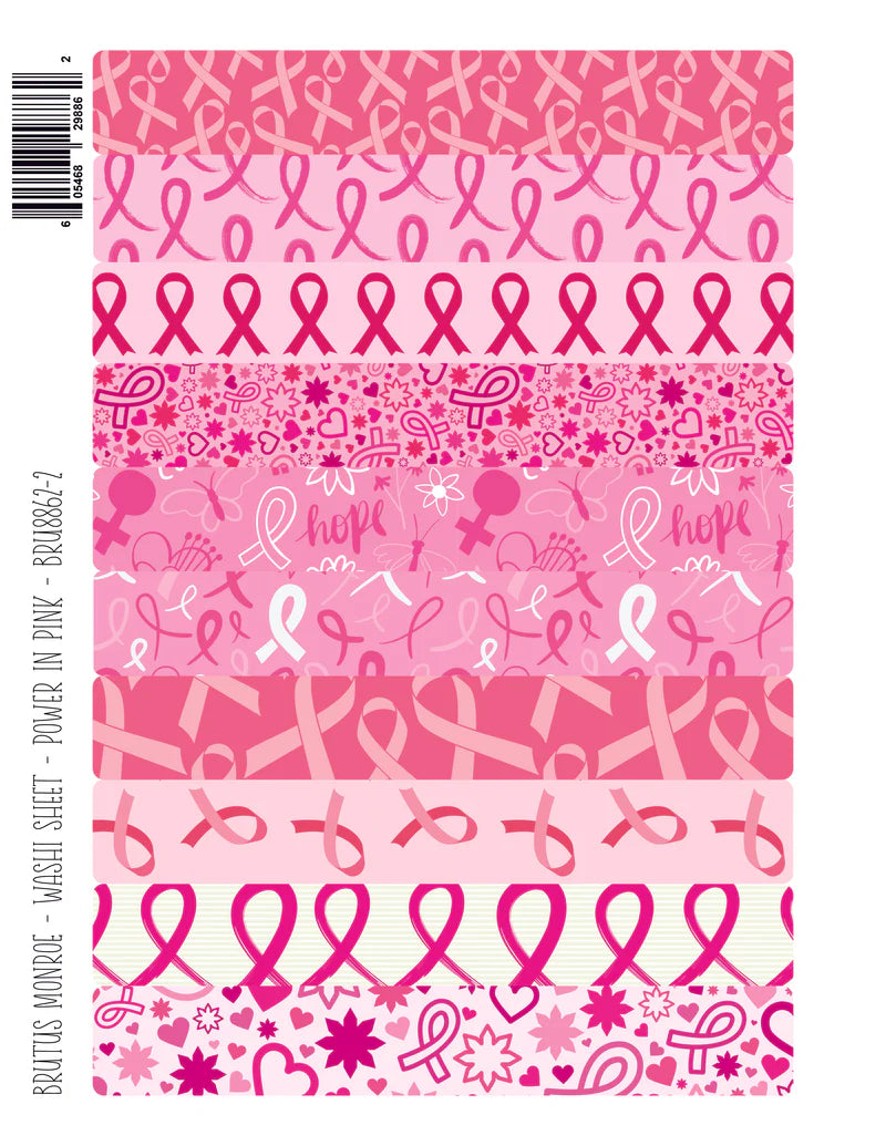 Brutus Monroe - Power In Pink | Washi Sheet