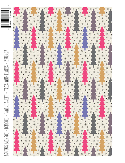 Brutus Monroe - Trees and Flakes | DuoFoil Washi Sheet