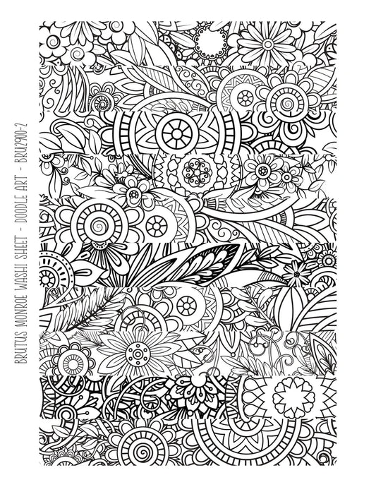 Brutus Monroe - Doodle Art | Washi Sheet
