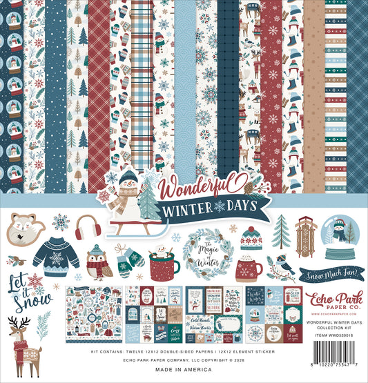 Echo Park - Wonderful Winter Days Collection - 12 x 12 Collection Kit