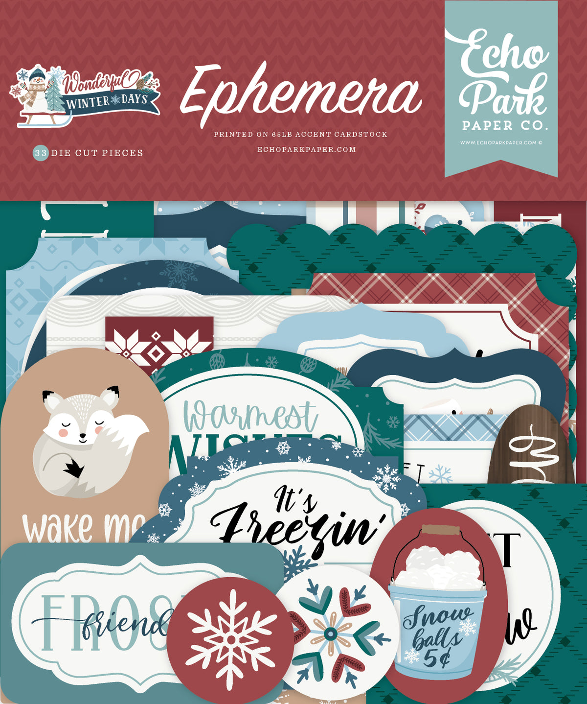 Echo Park - Wonderful Winter Days Collection -  Ephemera