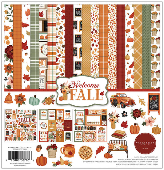 Carta Bella Paper - Welcome Fall Collection - 12 x 12 Collection Kit
