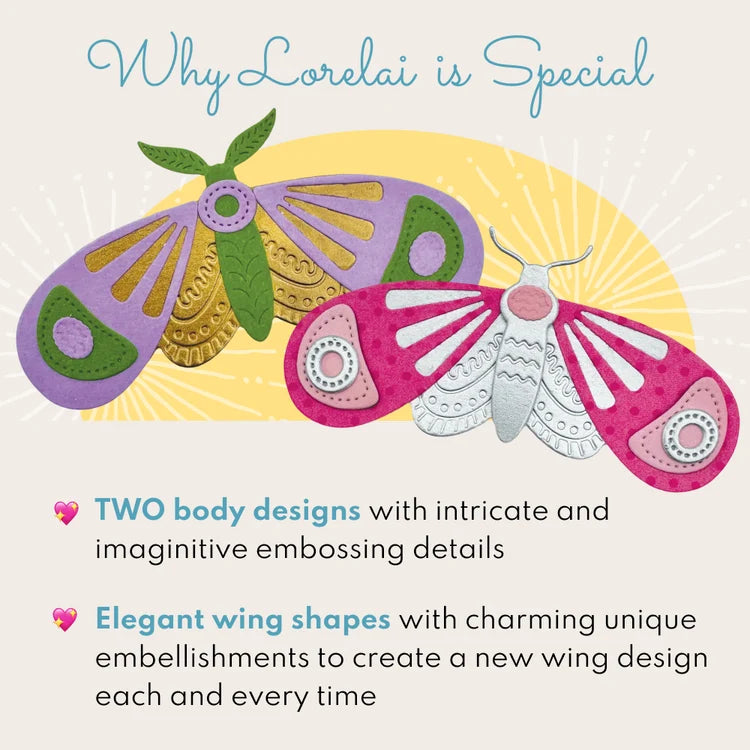Emily Moore Designs - Make A Moth Collection - Dies - Lorelai