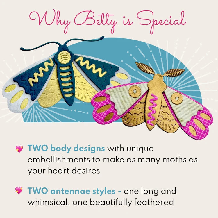 Emily Moore Designs - Make A Moth Collection - Dies - Betty