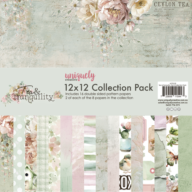 Uniquely Creative - Tea And Tranquility Collection - 12 x 12 Collection Pack