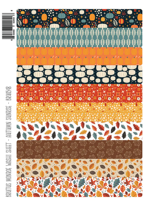 Brutus Monroe Washi Sheet - Autumn Sunrise