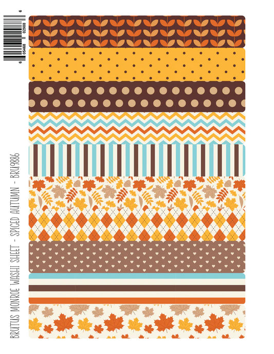 Brutus Monroe Washi Sheet - Spiced Autumn