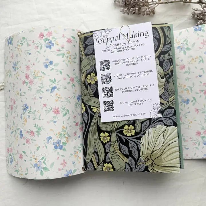 A House Of Books - Handmade Refillable Journal