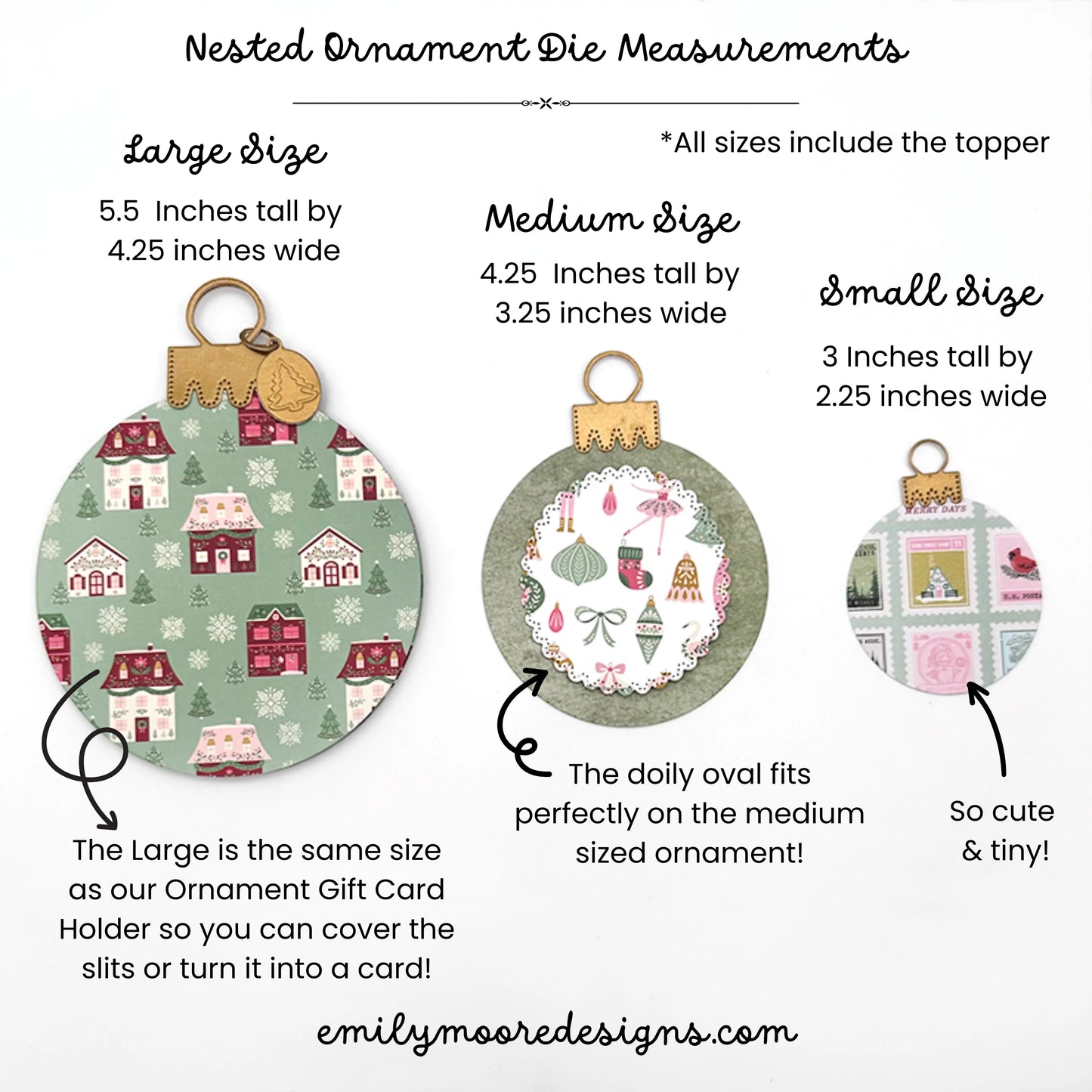 Emily Moore Designs - Dies - Nested Ornament