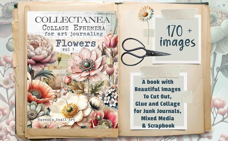 Maremi's Collectanea - Collage Ephemera For Art Journaling - Flowers vol 1