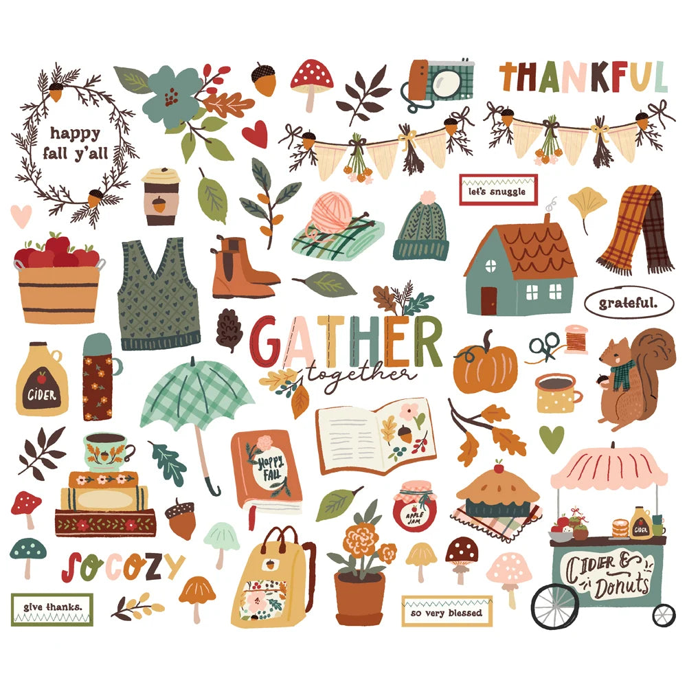 Simple Stories Cider & Donuts Collection - Bits & Pieces