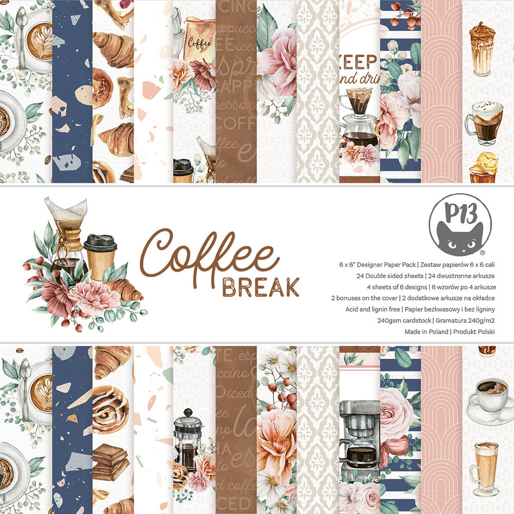 P13 - Coffee Break Collection - 6 x 6 Paper Pad