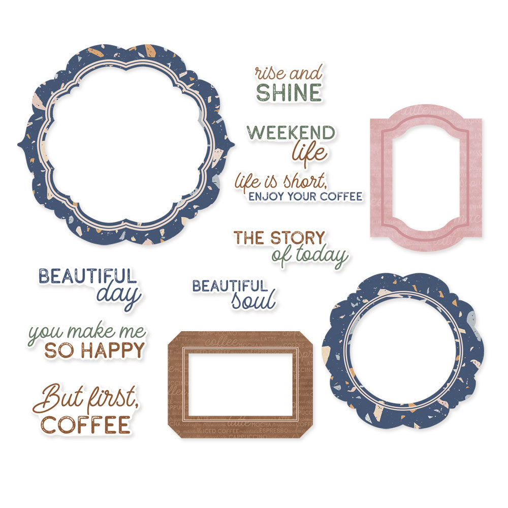 P13 - Coffee Break Collection - Ephemera - Frames And Words