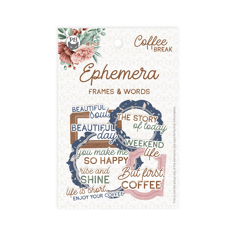 P13 - Coffee Break Collection - Ephemera - Frames And Words