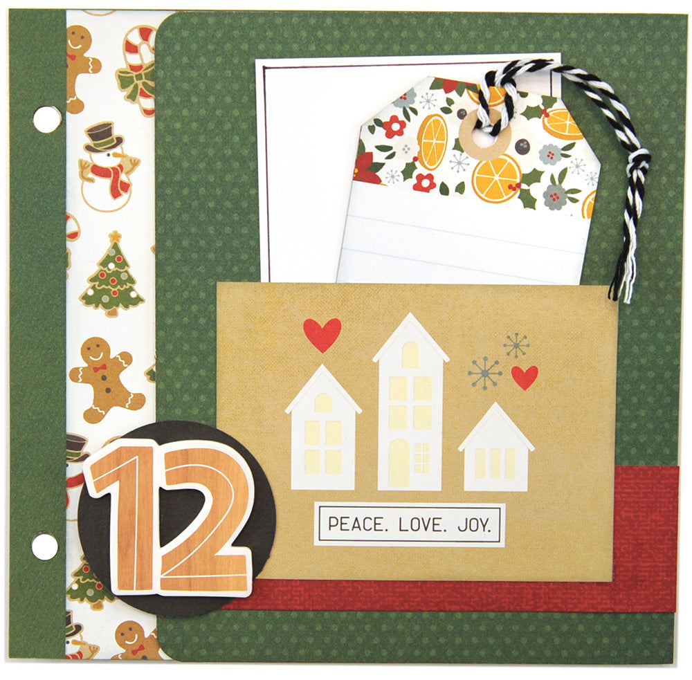 Simple Stories - Color Vibe Collection - 12 x 12 Double Sided Paper - Pine