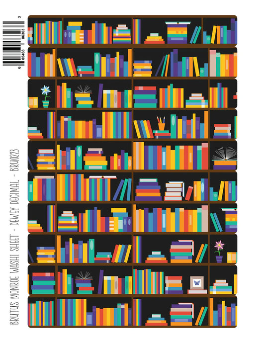 Brutus Monroe - Dewey Decimals | Washi Sheet