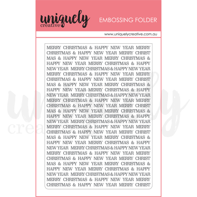 Uniquely Creative - Christmas Keepsakes Collection - Christmas Embossing Folder