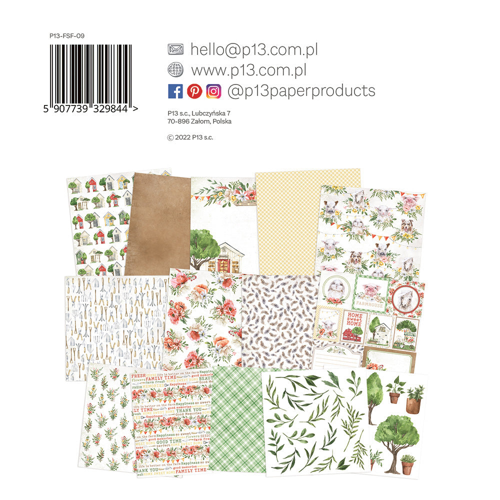 P13 - Farm Sweet Farm Collection - 6 x 6 Paper Pad