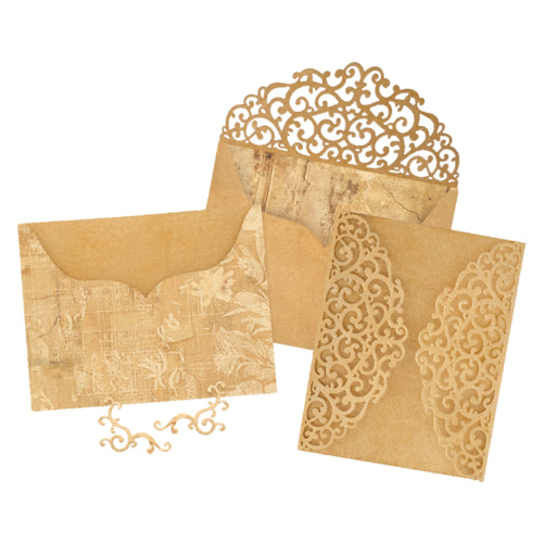 Graphic 45 - Ornate Gatefold, Envelope & Pocket And Die Set