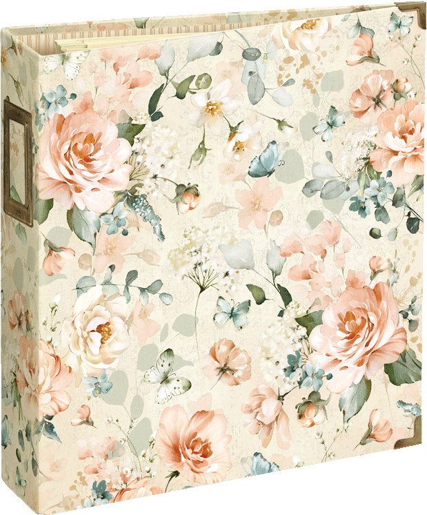 Graphic 45 - Vintage Rose Binder Album With Pocket Pages